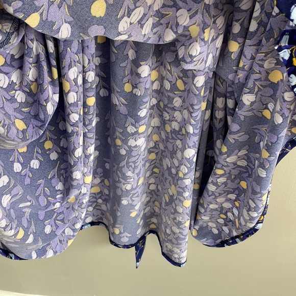 Leota Mindy Shirred Midi Dress In Woodberry Size Large - Picture 6 of 15